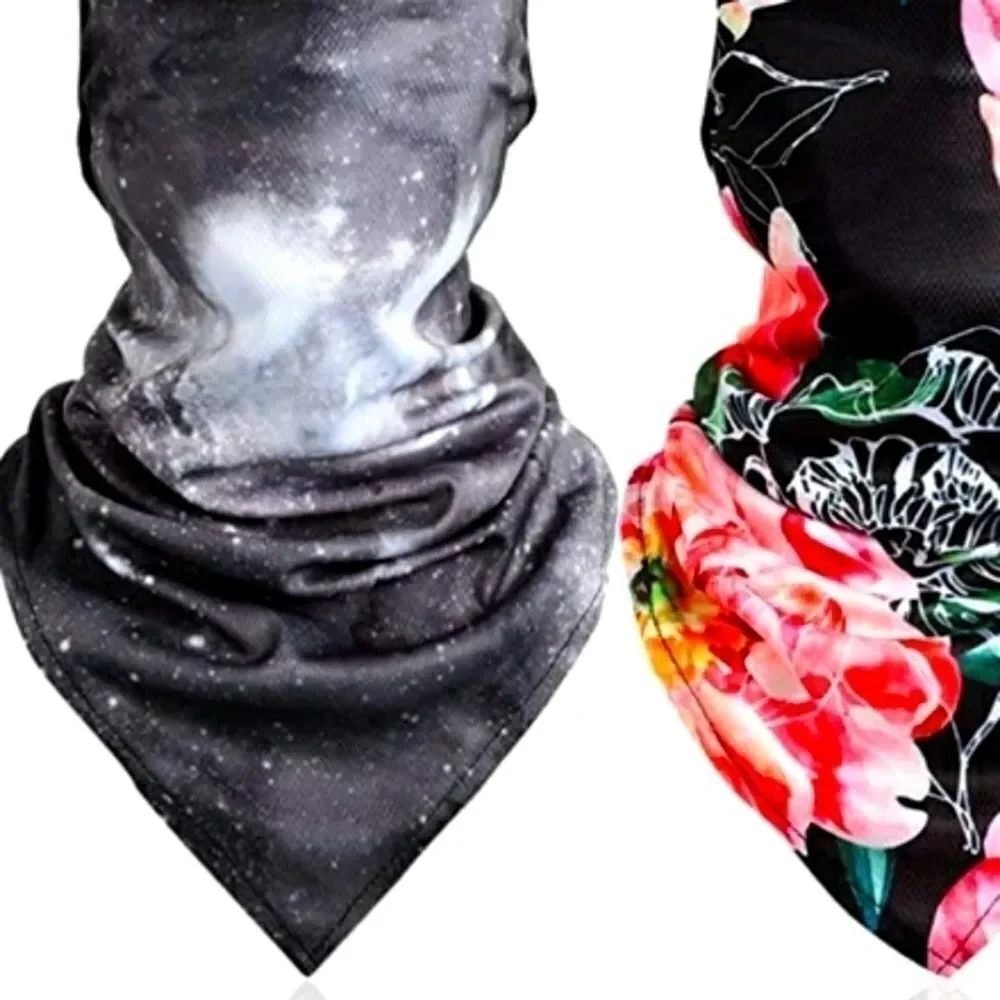 black gray Galaxy face Mask ear loop Gaiter